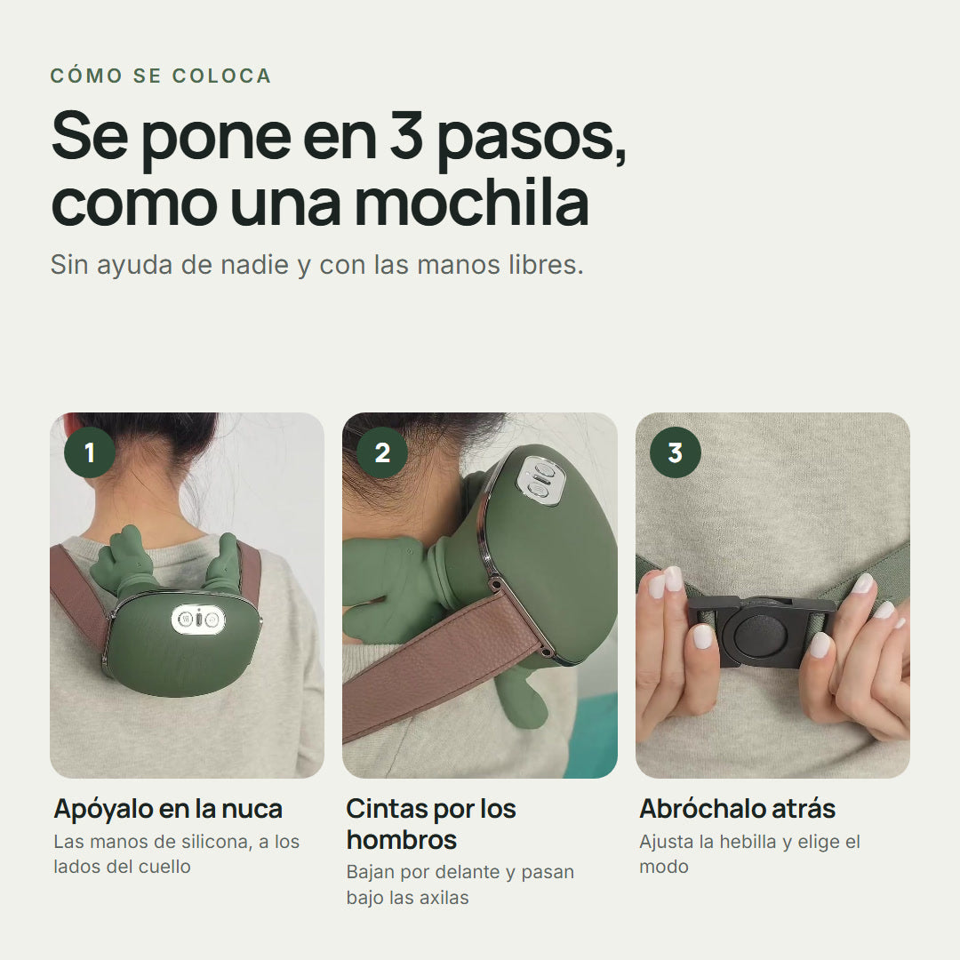 Sazuko – se pone en 3 pasos, como una mochila